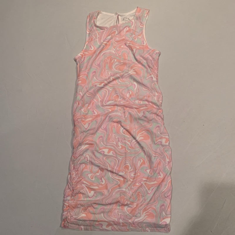 Girls Art Class Tie Dye Liquid Pink Sundress Size XL 14-16