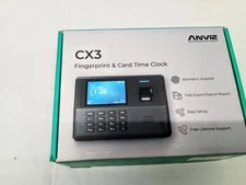 ANVIZ Finger Print And Card Time Clocks for Employees Small Business - CX3 New 