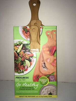 Progress Go Healthy 3-teiliges Bambus Paddle Board Set