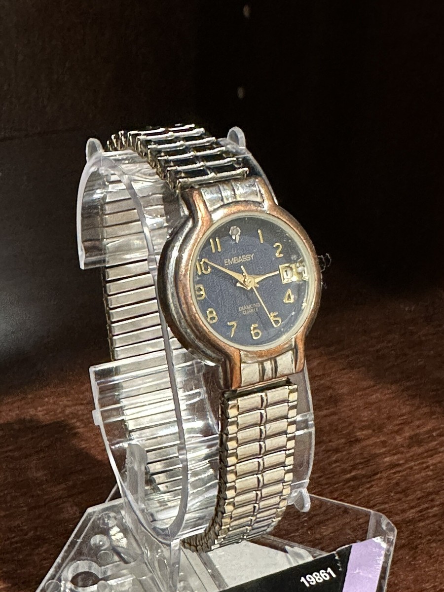 【高級時計グリュエン】Embassy by Gruen クォーツ レディース EMBASSY by GRUEN Quartz w/ Date Brown Leather Strap Women's Watch
