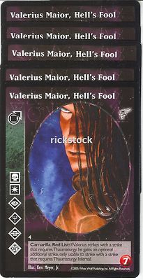 Valerius Maior, Hell's Fool x5 Tremere KMW Jyhad VTES