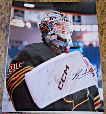 BURKE HOOD DUAL SIGNED 8X10 MATTE PHOTO VANCOUVER GIANTS NEW YORK ISLANDERS (B)