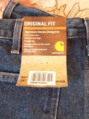 carhartt b237 dungaree darkstone denim