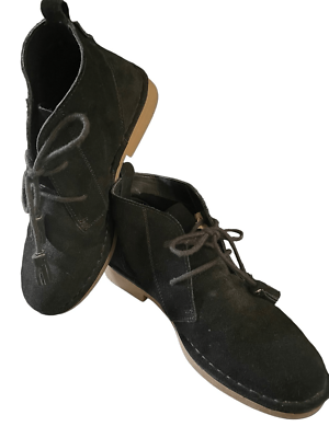 Tommy Bahama Evert Chukka Boots Men 9 Black Suede Tassel Casual Tommy Bahama Evert Black Suede Leather Chukka Desert Booties  main image 2