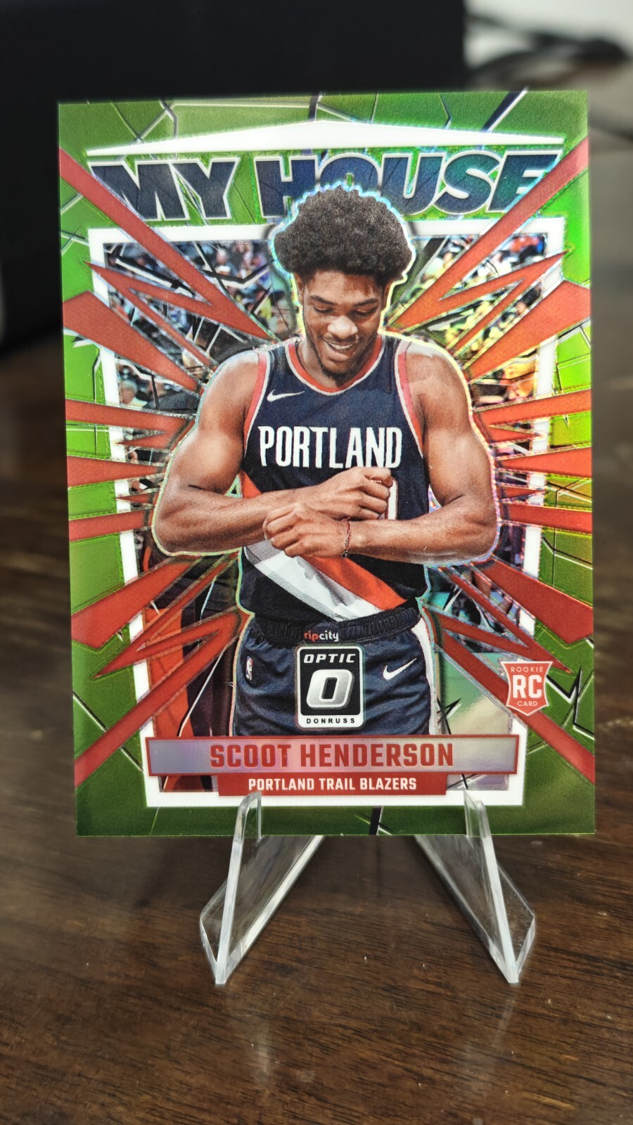 2023-24 Panini Donruss Optic Scoot Henderson My House Lime Green /149 RC NM