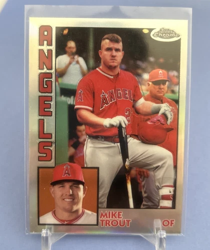 2019 Topps Chrome Mike Trout #84TC-17 1984 Topps Baseball Los Angeles Angels