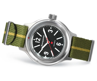 Vostok Diver watch 2409.01/72045А black Wostok  russische Uhr Handaufzug DE