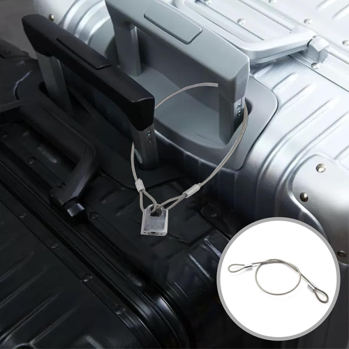 Stainless Steel Cable with Loops, Vinyl Coated Wire Rope Lanyard Lock Security C - Picture 6 of 7