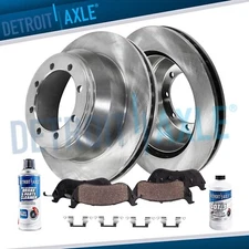 REAR Rotors Brake Pads for 1999 - 2004 Ford F-350 Super Duty w/ Dual Rear Wheel