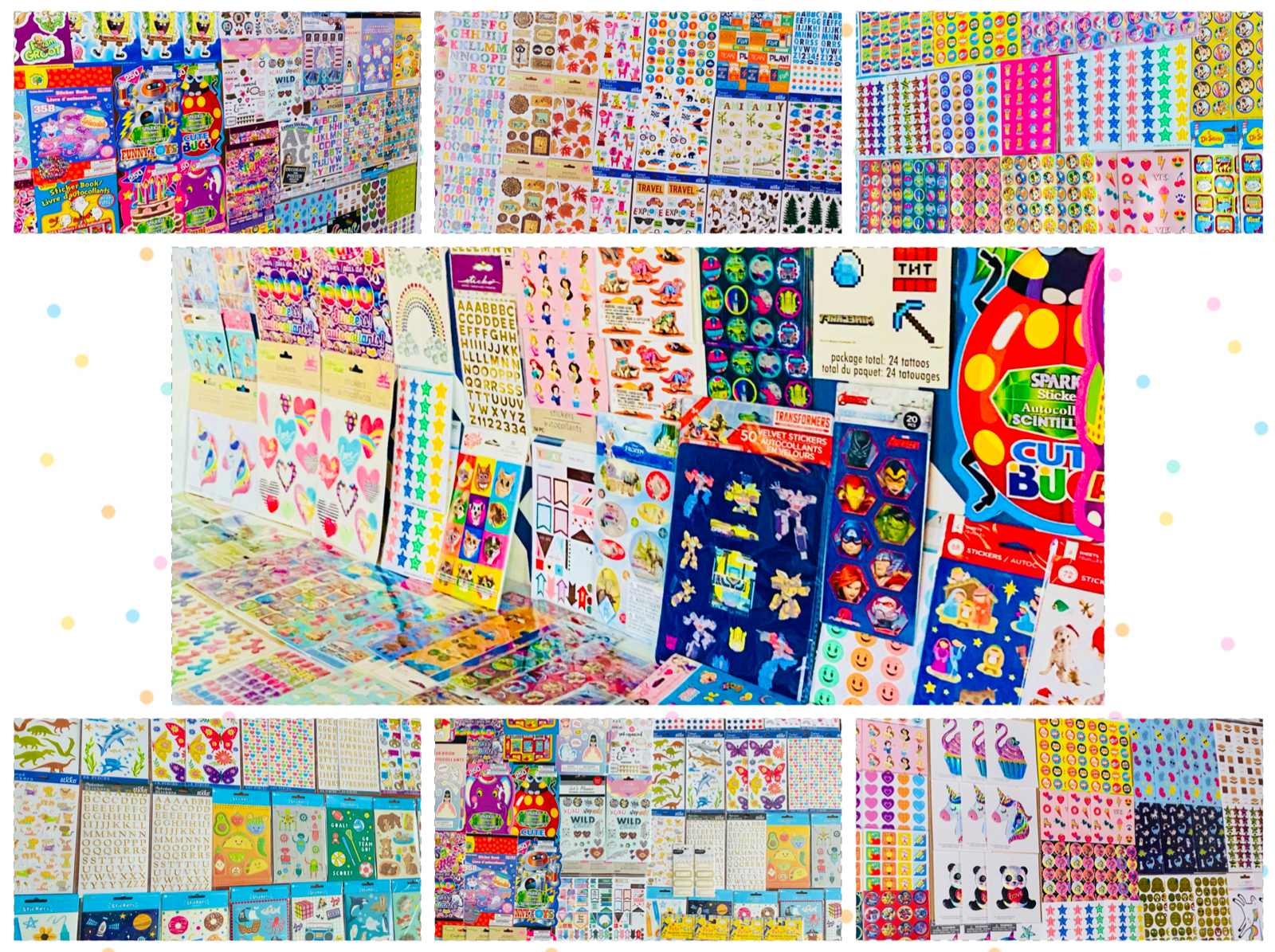 WHOLESALE 1999 Stickers 4 TEENS GLITTER Metallic, Glossy, Decorative Craft Pack