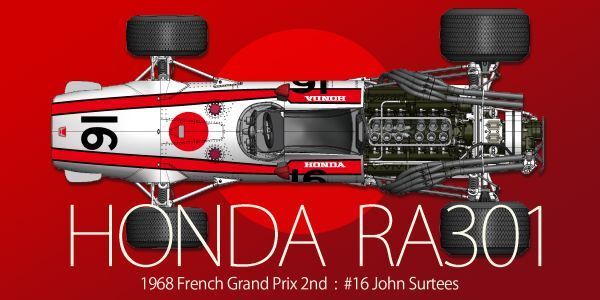 MFH Model Factory Hiro 1/12 Honda RA301 Ver.A 1968 French GP MFH Model Factory Hiro 1/12 Honda RA301 Ver.A 1968 French GP