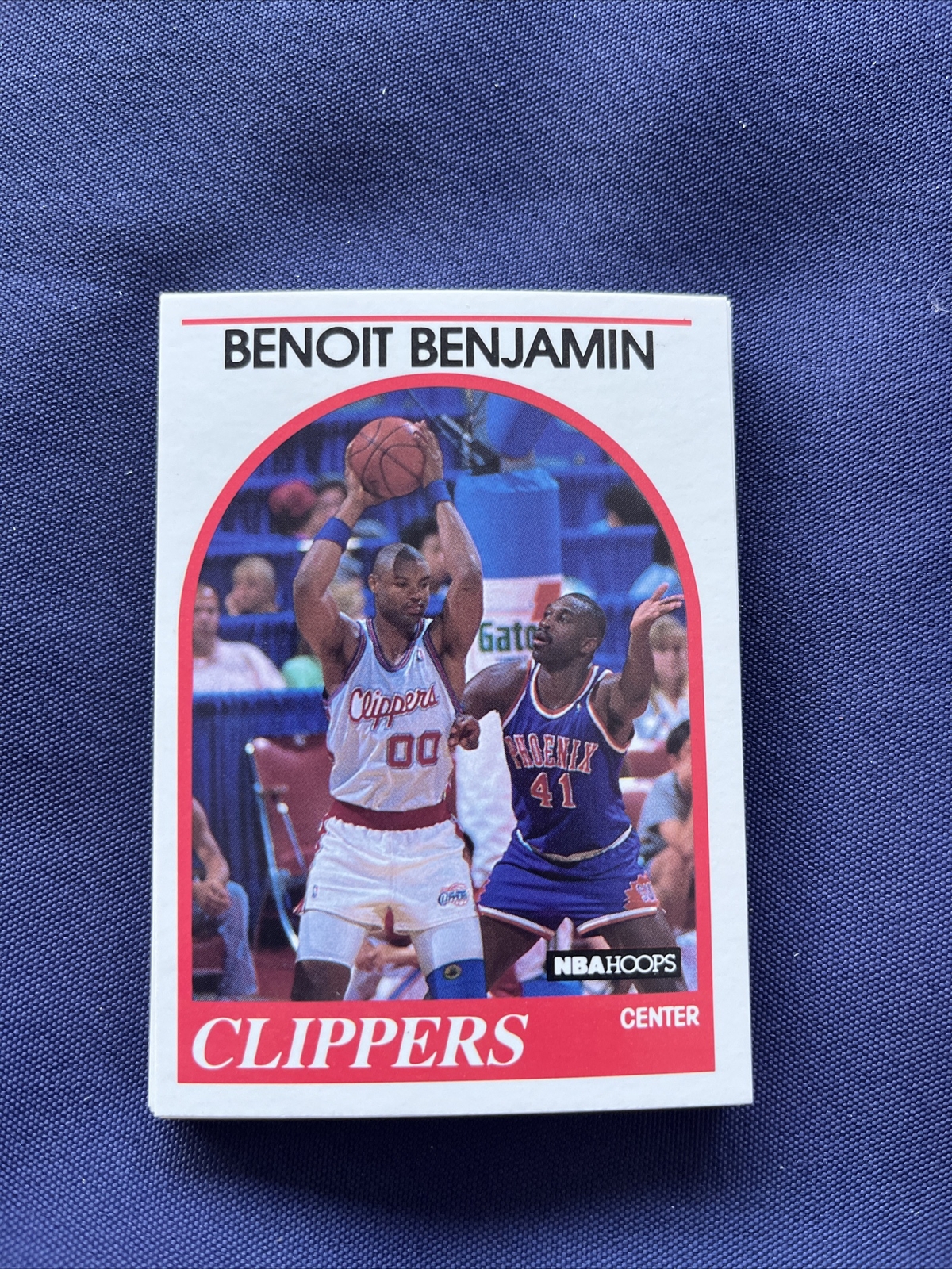 1989-90 NBA Hoops Basketball Benoit Benjamin #114 Los Angeles Clippers