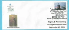 2020 Mayflower 400 Stamp 1st Day Issue FDC - Chief Massasoit pic - SC5524 (P0b)