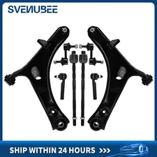 8pc Front Lower Control Arms Tie Rods Sway Bar Links for 2005-2009 Subaru Legacy