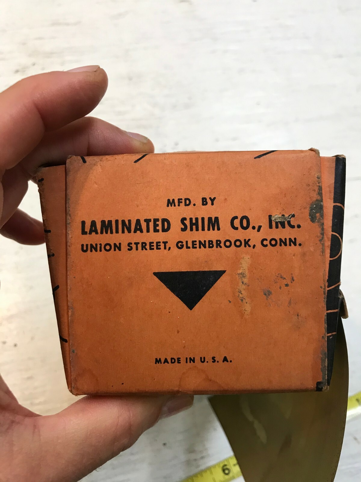 Vintage SHIM BRASS Shim Stock .005, 6" Wide Laminated Shim Co. Made in