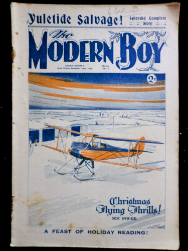 THE MODERN BOY; Vintage Boy's Comic (December 21st 1929) G E Rochester, A Edgar - Imagen 1 de 1