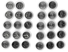 2015 AMERICA THE BEAUTIFUL QUARTERS 14 UNC Coins in Capsules. B15