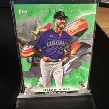 2023 Topps Inception Nolan Jones Green Parallel Rookie Card RC Rockies