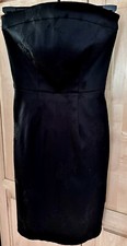 STRAPLESS LITTLE SHEATH DRESS / BLACK / SIZE X-SMALL / VERY ATTRACTIVE / PERFECT