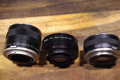 For Olympus 3 OM lens x2 2x Vivitar teleconverter extender OM mount MF