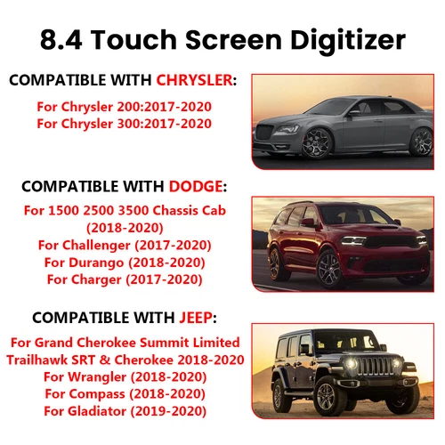 8.4" Replacement 17-21 Uconnect 4C UAQ LCD Display Touch-Screen Radio Navigation - Bild 4 von 16