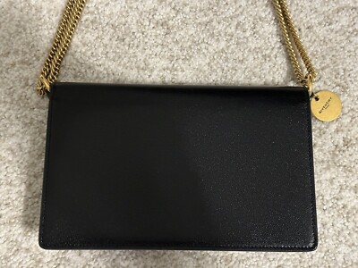 Givenchy GV3 Leather Suede Wallet on Chain Bag Black Mini Givenchy GV3 Leather Suede Wallet on Chain Bag Black Mini