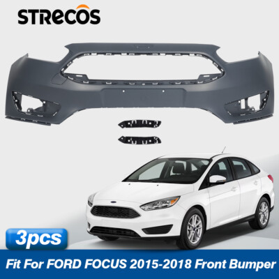 New Front Bumper Cover Fit 2015 2016 2017 2018 Ford Focus OEM F1EZ-17757-CAPTM