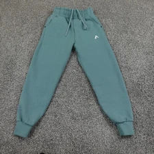 Alphalete Pants Mens M Blue Green LDB Jogger Warm Up Drawstring Sweatpants Gym