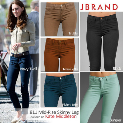 New celebrity J Brand 811 mid rise skinny leg ankle PURE W 29 L