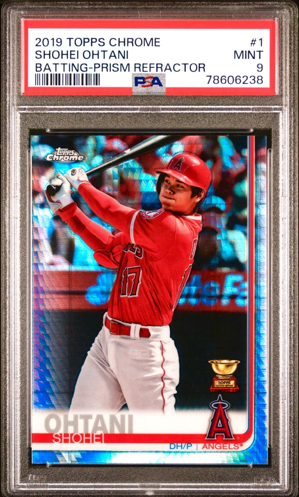 Shohei Ohtani ROOKIE CUP PRISM REFRACTOR TOPPS CHROME PSA 9