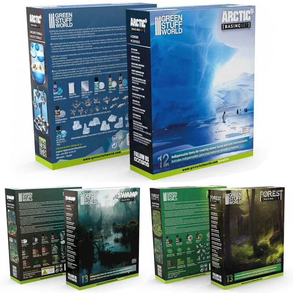 Green Stuff World Basing Sets | Complete Wargaming Basing Boxed Kits