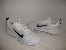 New Men's Nike FB2907-100 Force Zoom Trout 9 Pro Baseball Cleats Size 12 White