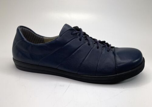 Bear Genuine Leather Shoes Blue Loafers Lace Up Size 42/43 (24/039) - Picture 1 of 12