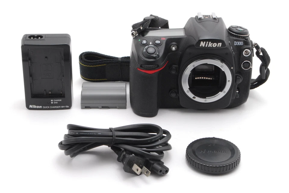[Almost MINT] Nikon D300 12.3 MP Digital Camera Black Body Battery From JAPAN - Image 2 of 4