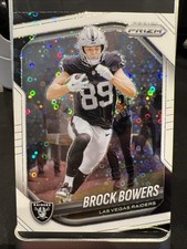 2025 Panini Prizm Brock Bowers White Disco Prizm #6 Las Vegas Raiders