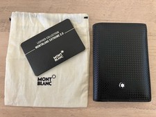 Montblanc Extreme 2.0 Leather Card Case with Cloth Pouch, Guarantee Card Black