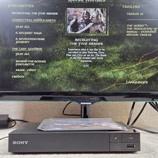 Sony BDP-S1500 Blu-ray DVD Player Black With Original Power Cable & HDMI Lead 