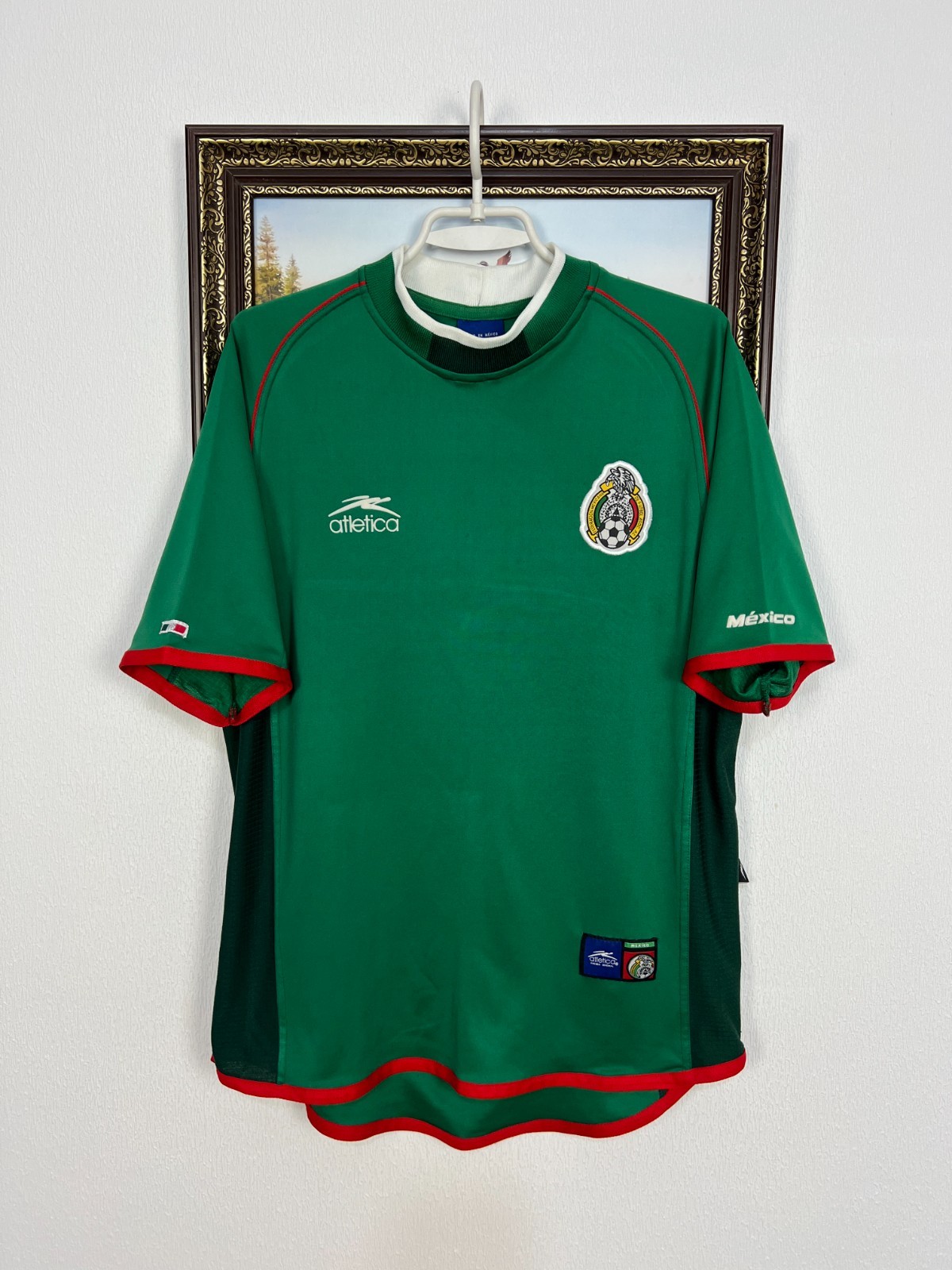 Mexico Home football shirt 2001 Soccer Jersey Mens National Team Trikot Size L