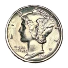1944-S Mercury Silver Dime BU/UNC Uncirculated Lustrous Condition Very Nice!