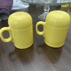 Fiesta Fiestaware Large 4.5" Salt and Pepper Shakers Stovetop Yellow -   Retired