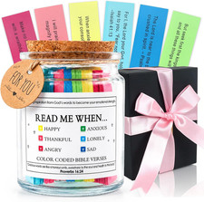 Bible Verse Jar,Read Me When Bible Verses Jar for Emotions and Feelings,Birthday