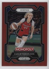 2024 Panini Prizm Monopoly WNBA Red Prizm 73/99 Karlie Samuelson #33 0ly5