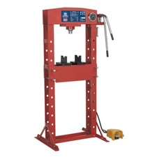 Image of Sealey Yk309Fah Air/Hydraulic Press 30Tonne Floor Type With Foot Pedal