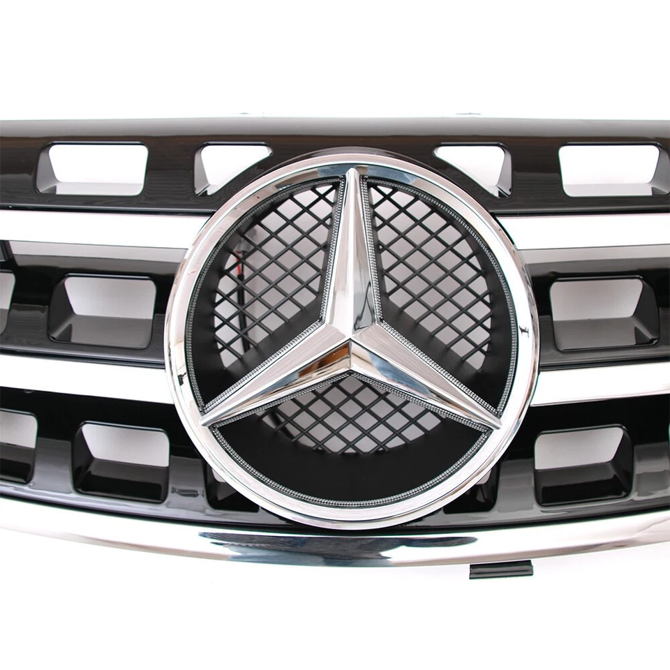For 2005-2008 Mercedes W164 ML350 ML320 ML63 ML500 ML550 Grille Grill W/LED Star - Image 4 of 4