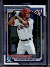 2024 Bowman Yohandy Morales Chrome 1st Prospect #BCP-52 Nationals