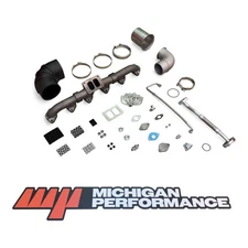 Michigan Performance Single Turbo T6 Manifold Complete Install Kit CAT C-11 C-13