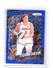2025 Panini Prizm WNBA Stefanie Dolson #112 Blue Velocity