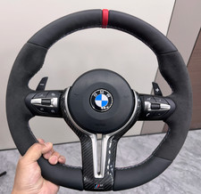 BMW M Performance Sport Lenkrad F10 F11 F30 F31 F32 F33 Alcantara Carbon - Rot*