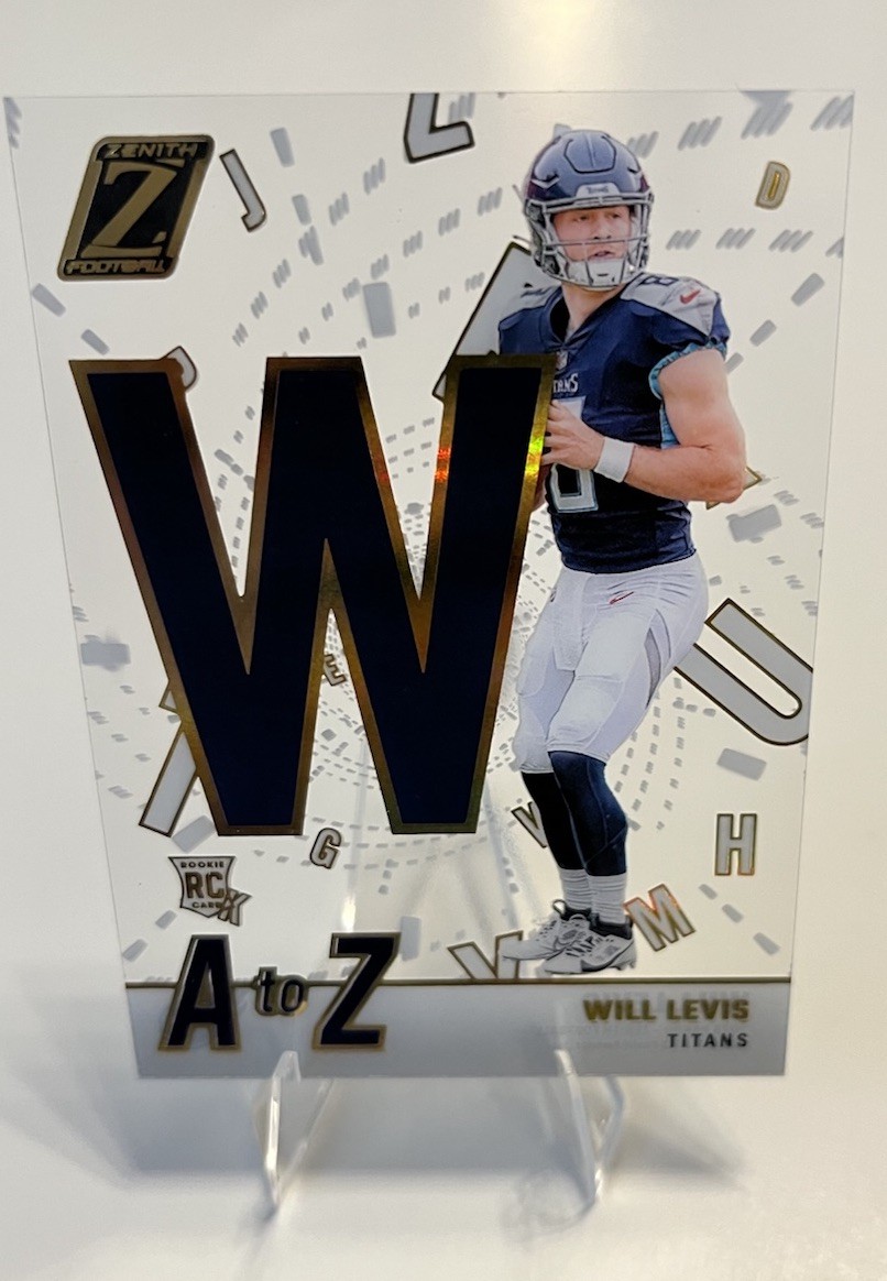 2023 Panini Zenith A to Z Will Levis #23 Rookie RC Case Hit Acetate