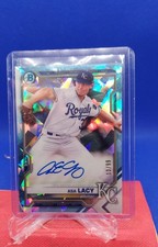 2021 Bowman Sapphire Edition - Chrome Prospects Autograph Asa Lacy #BSPA-AL Aqua